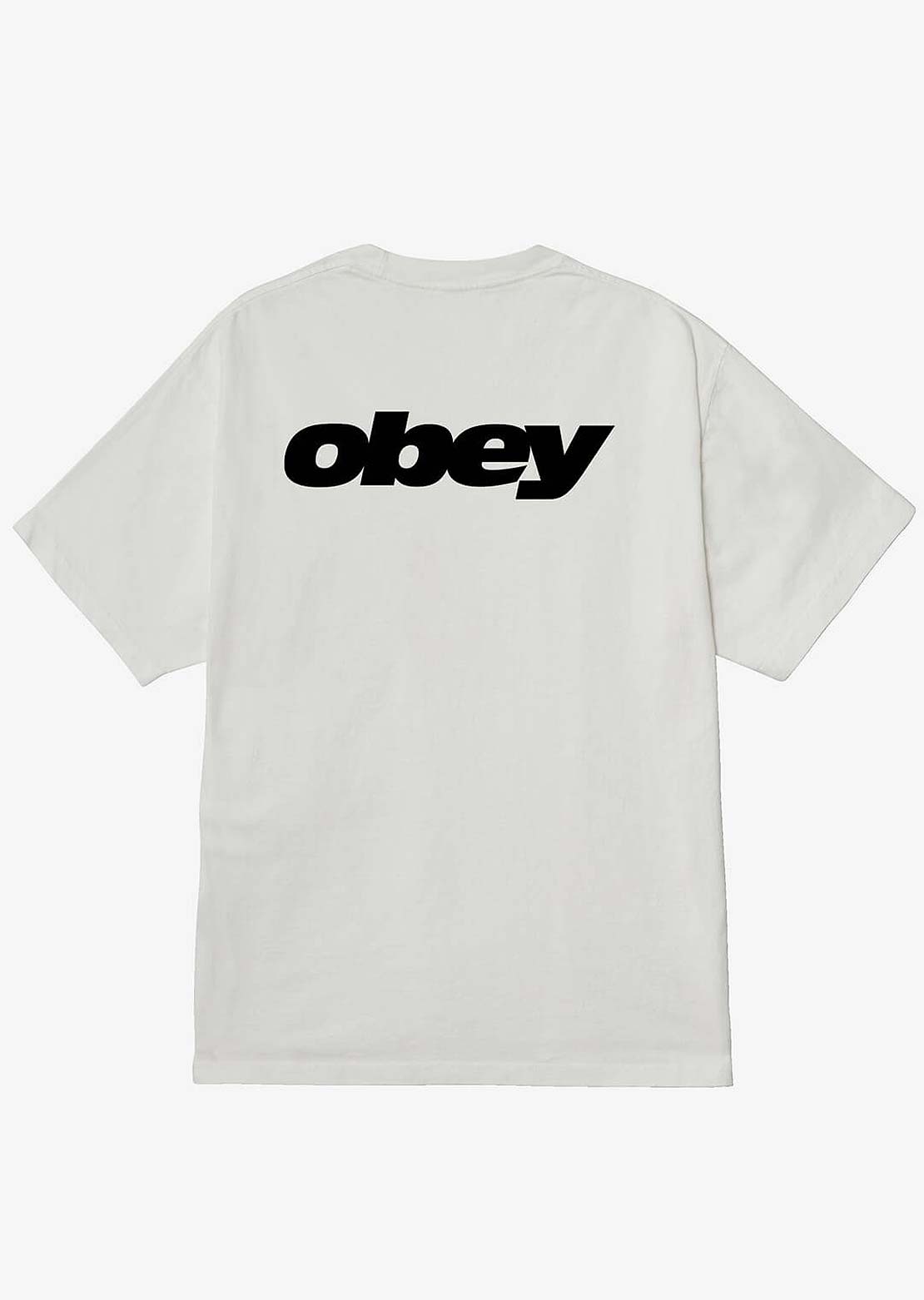 Obey Men's Bounce Box T-Shirt Pigment Vintage White