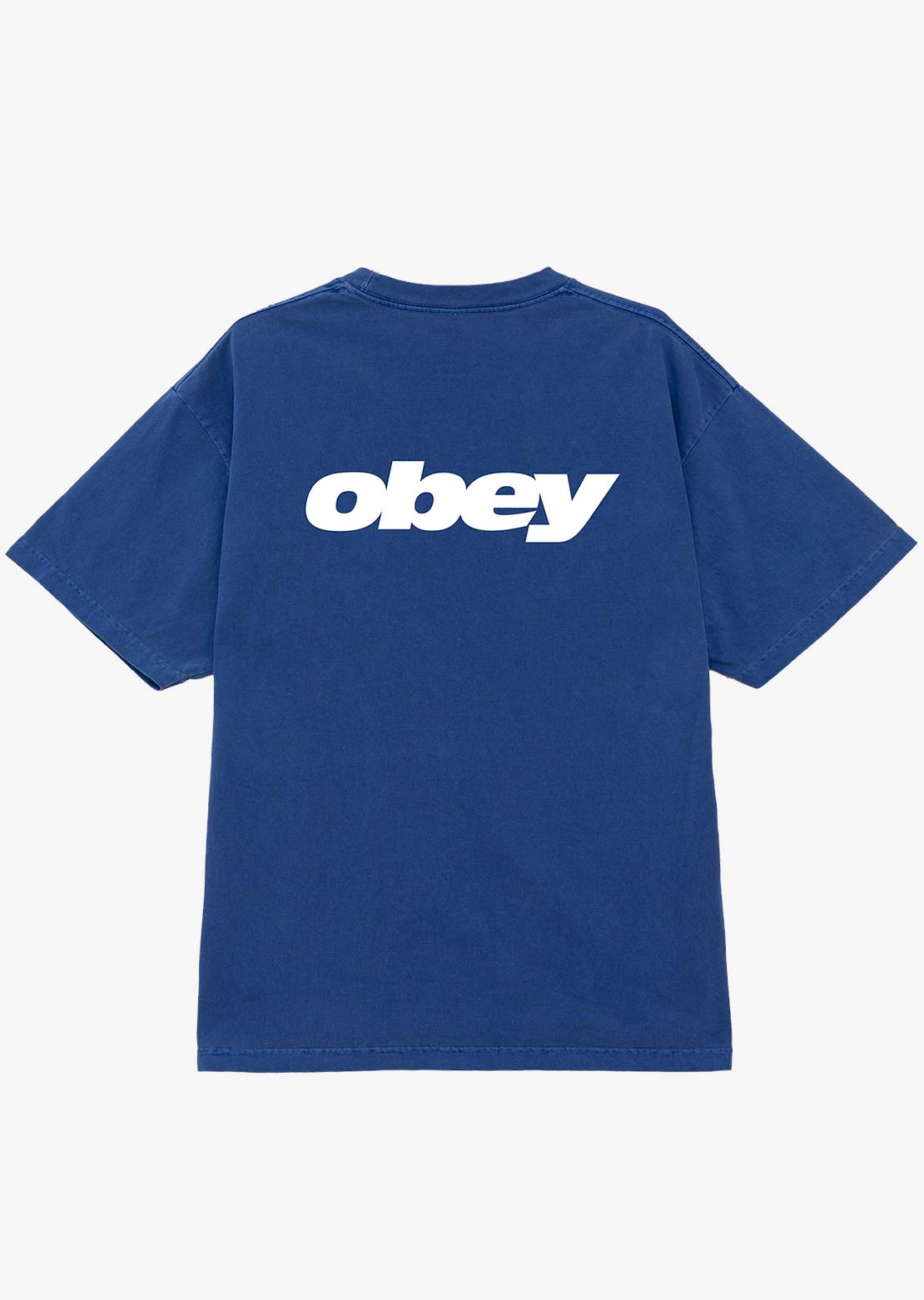 Obey Men's Bounce Box T-Shirt Pigment Electric Indigo