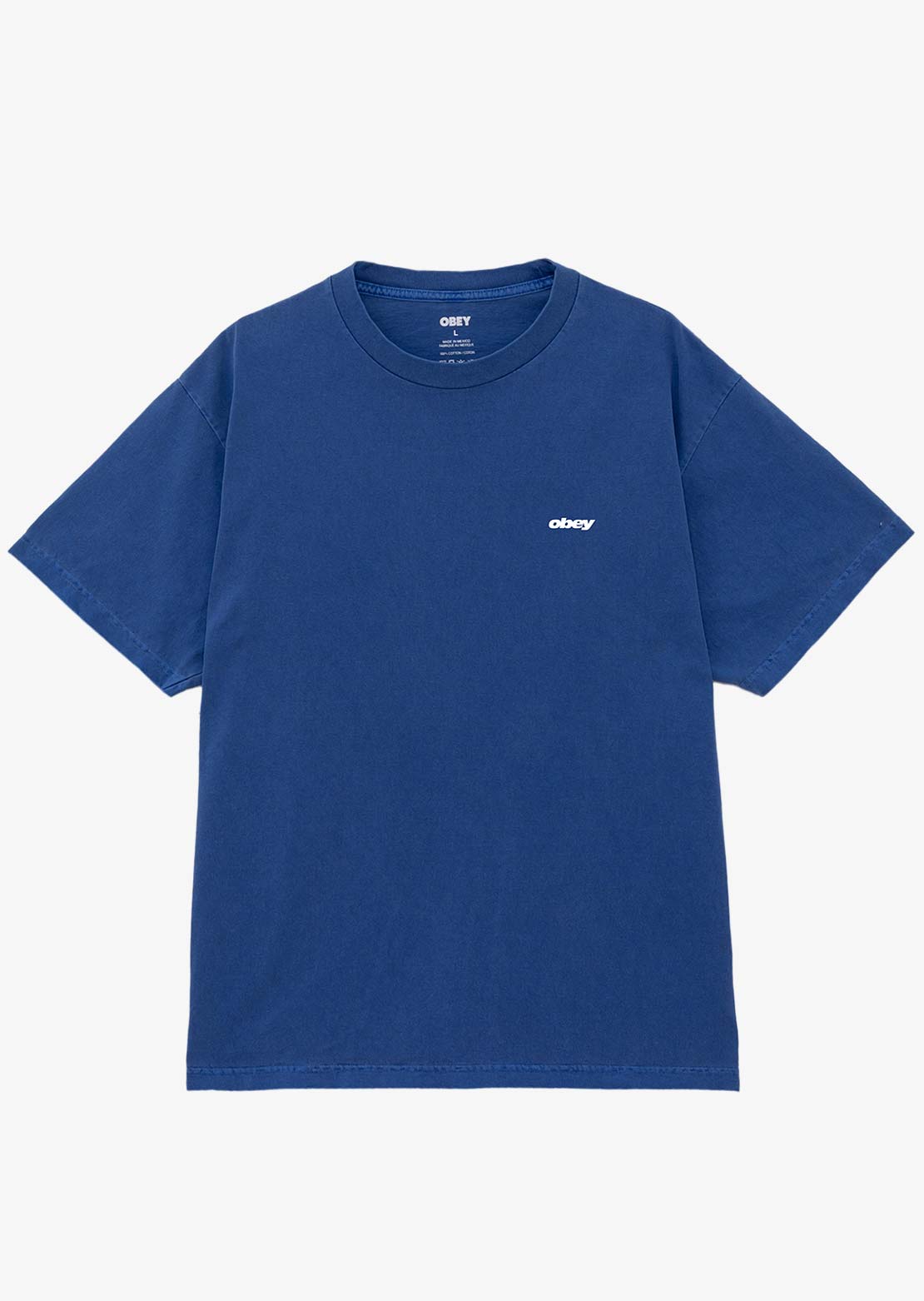 Obey Men's Bounce Box T-Shirt Pigment Electric Indigo