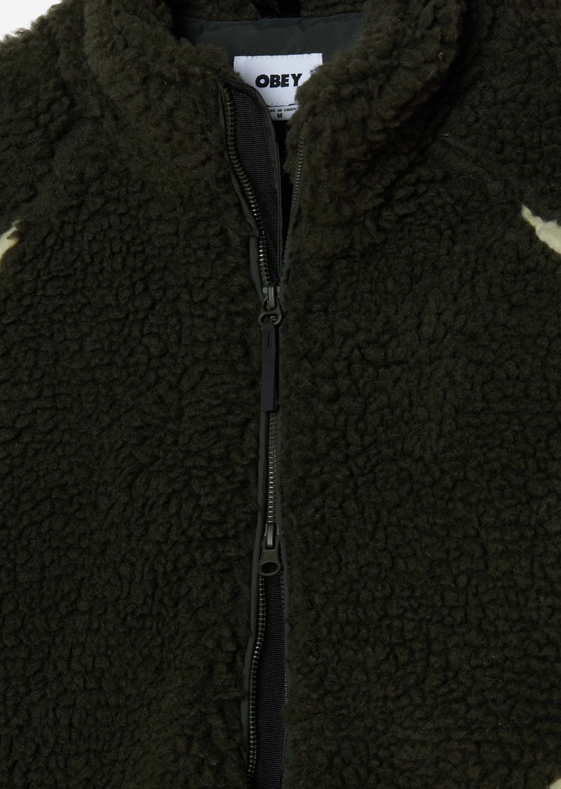 Obey Men's Center Field Sherpa Jacket