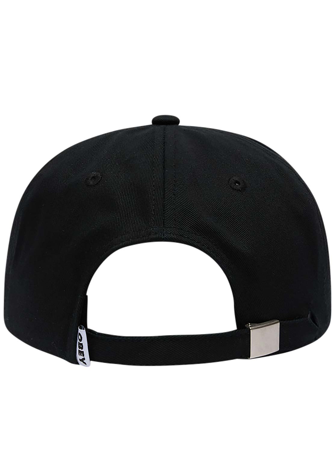 Obey Men's Collegiate 6 Panel Strapback Cap Black Multi