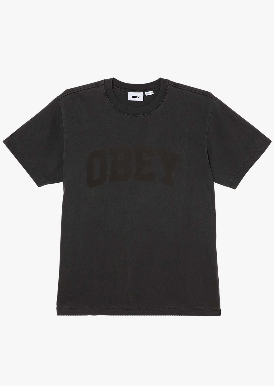 Obey Men's Collegiate Pigment T-Shirt Pigment Stretch Limo