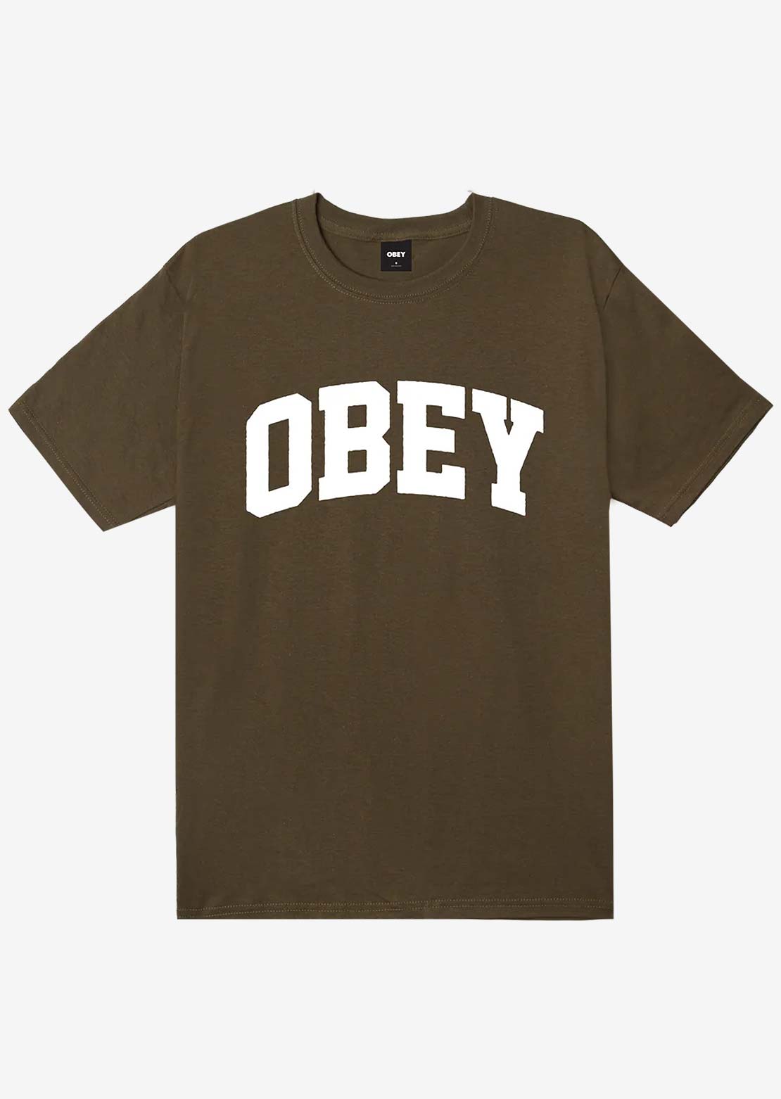 Obey Men's Collegiate T-Shirt Olive