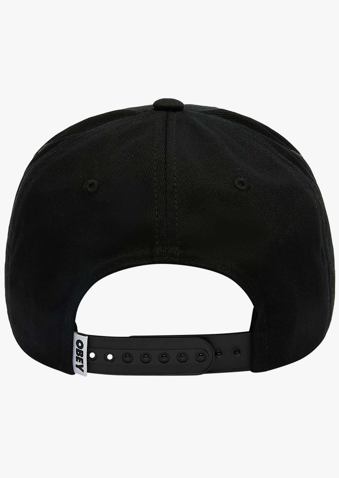 Obey Men's Delta 5 Panel Snapback Cap Black