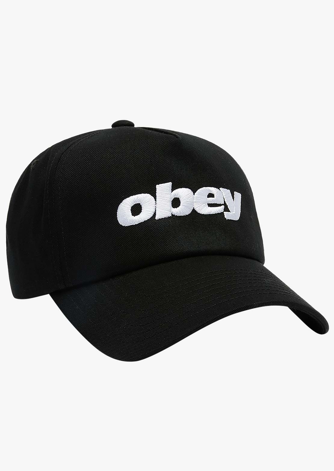 Obey Men's Delta 5 Panel Snapback Cap Black