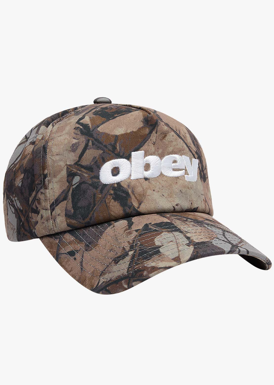 Obey Men's Delta 5 Panel Snapback Cap Fence Camo Multi