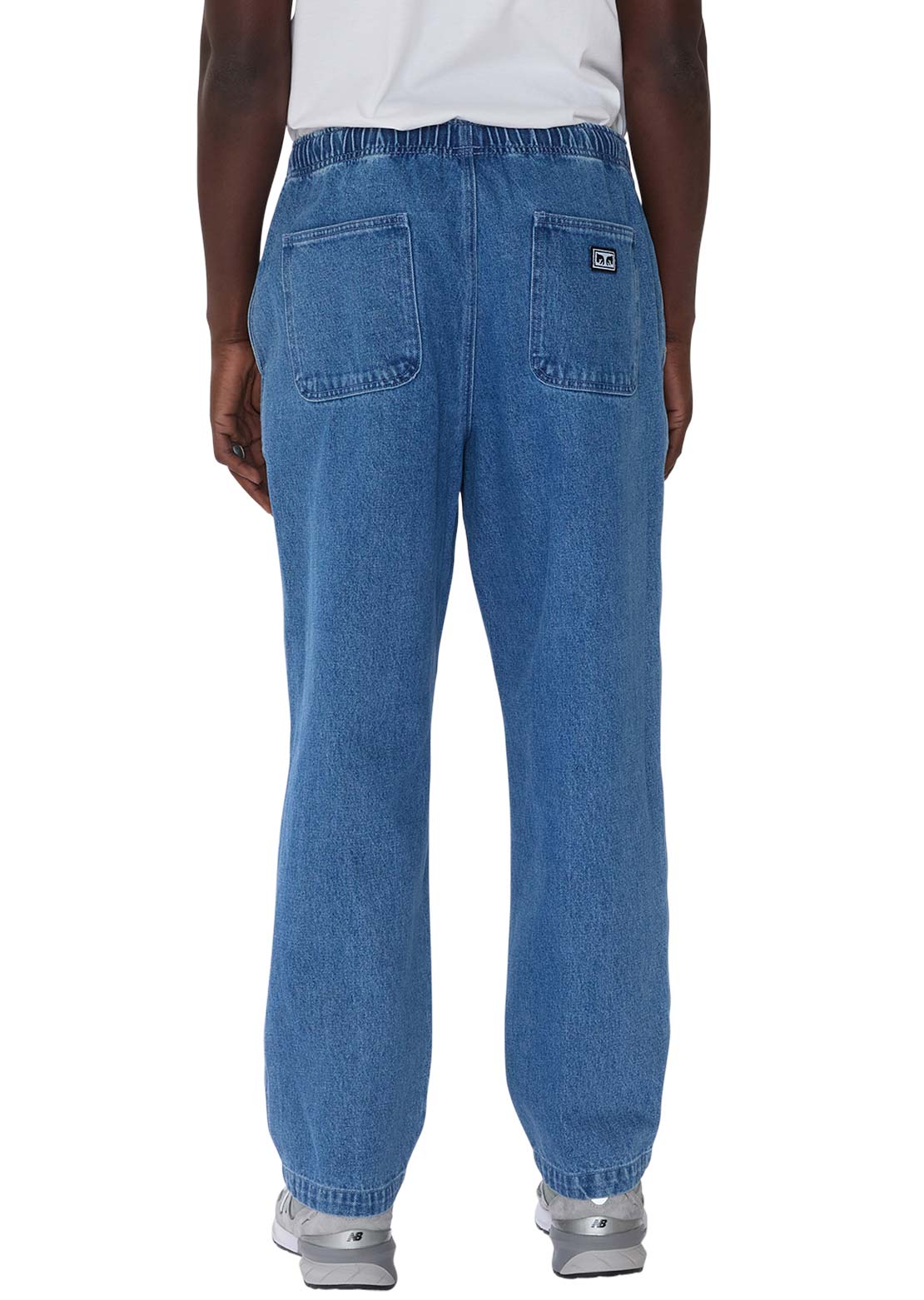 Obey Men&#39;s Denim Easy Pant Light Indigo