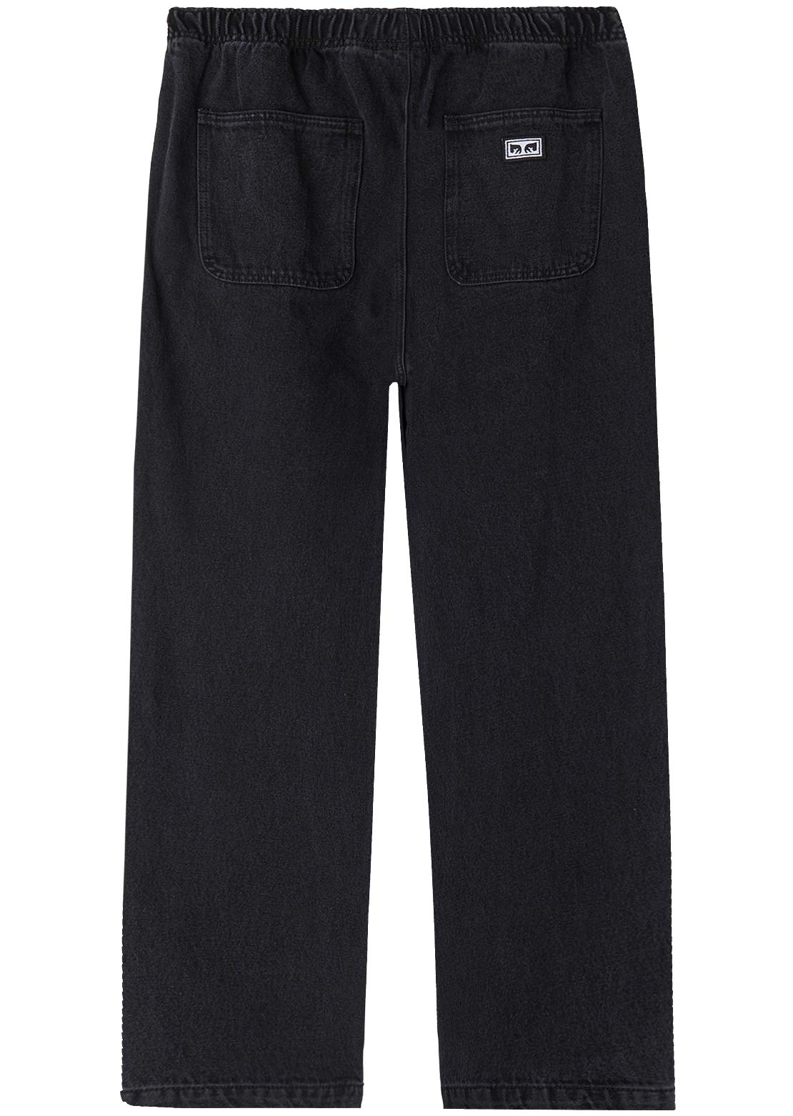 Obey Men's Denim Easy Pants Faded Black
