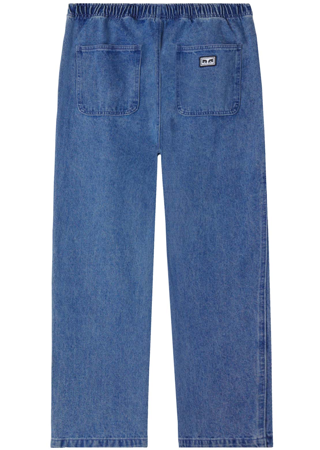 Obey Men's Denim Easy Pants Rosin Faded Wash