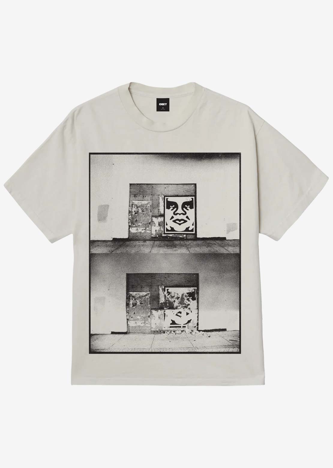 Obey Men's Destroyed Icon Photo T-shirt