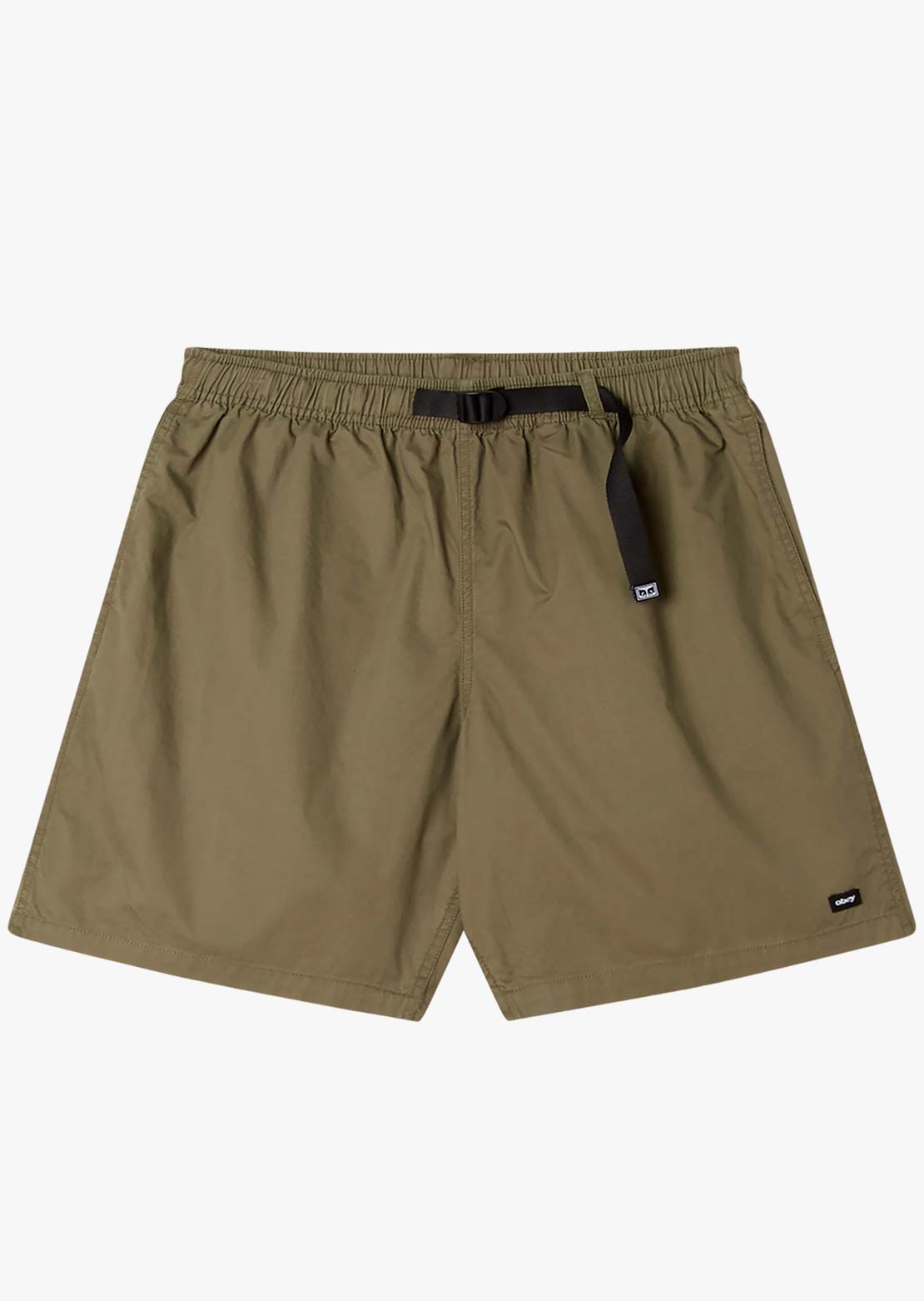 Obey Men's Easy Trail Shorts Smokey Olive Faded Wash