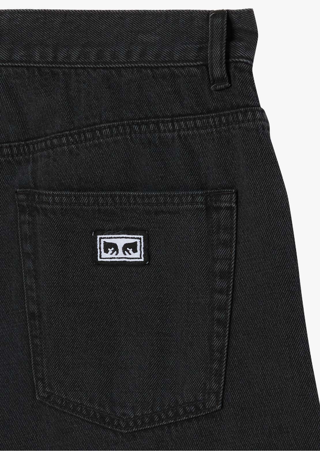 Obey Men's Emerson Denim Shorts Washed Black