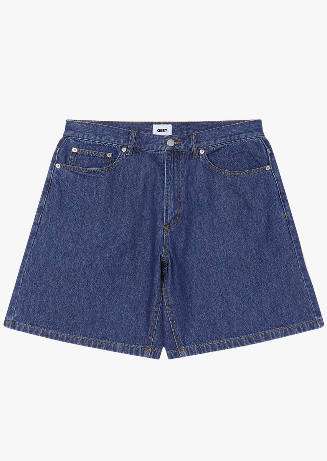 Obey Men's Emerson Denim Shorts Stone Wash