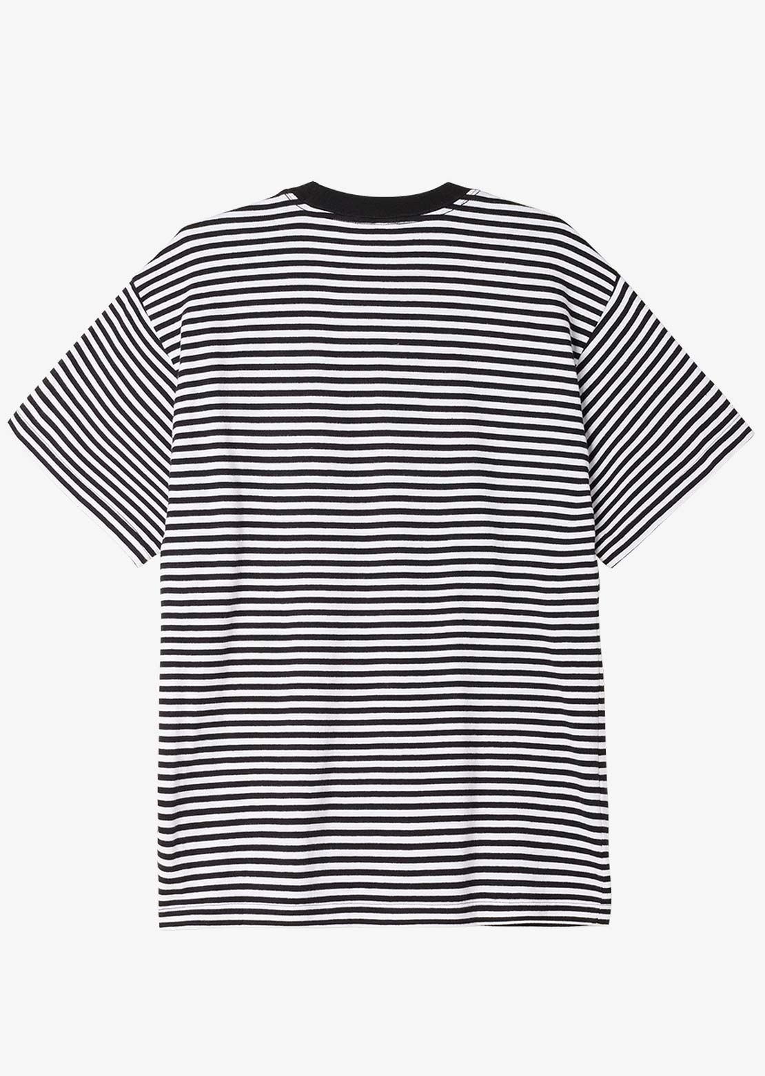 Obey Men's Established Works Eyes Stripe T-Shirt Black Multi