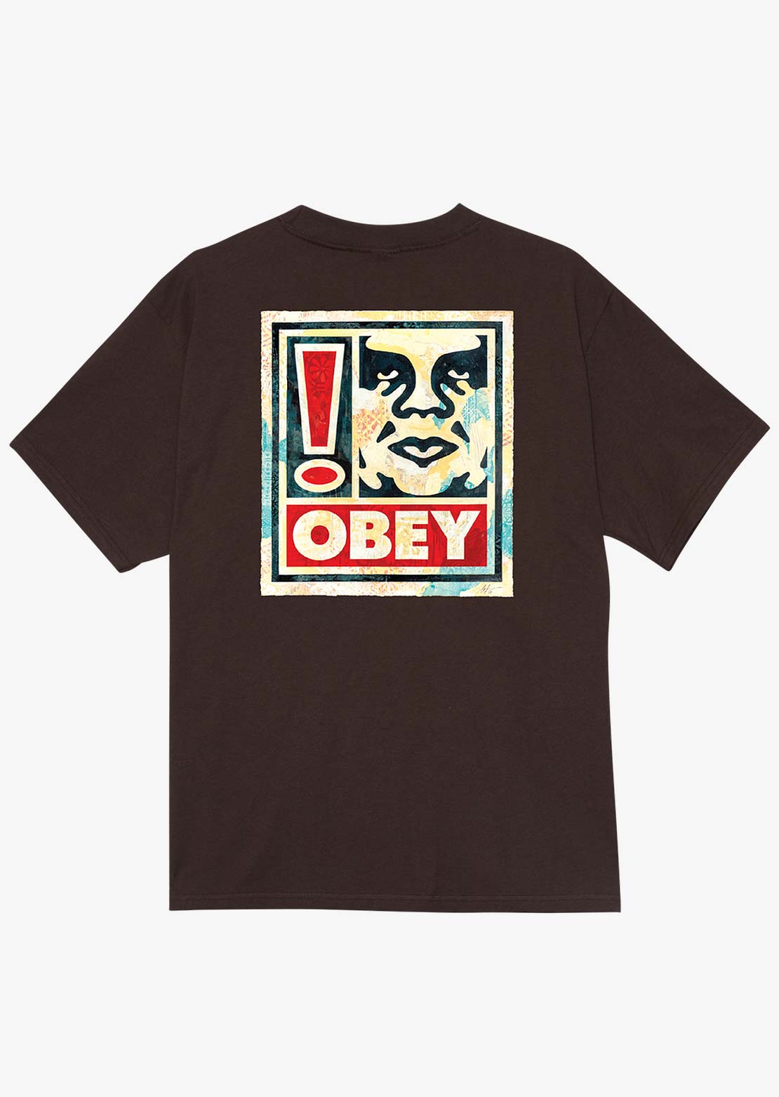 Obey Men's Exclamation T-Shirt Java Brown