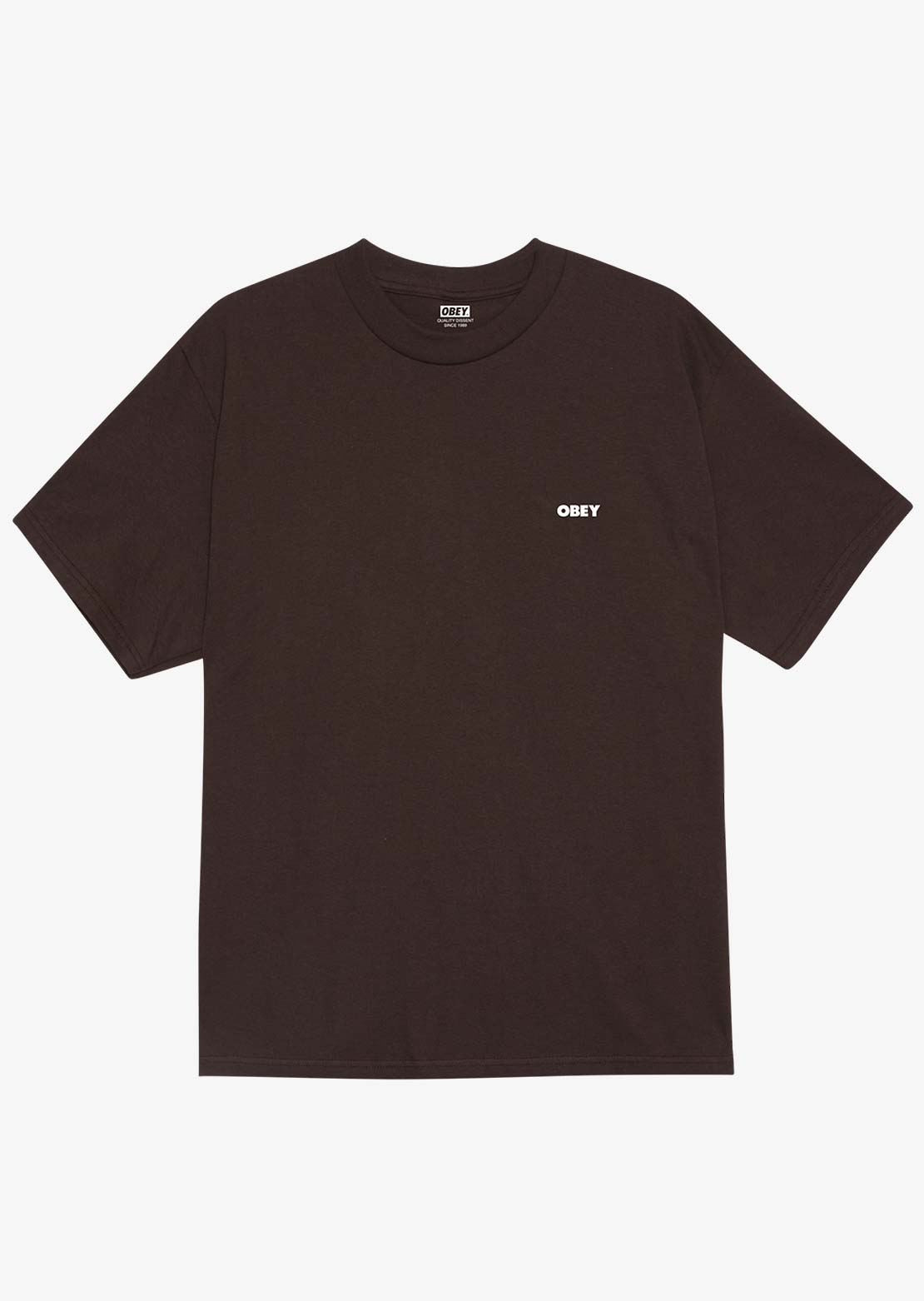 Obey Men's Exclamation T-Shirt Java Brown