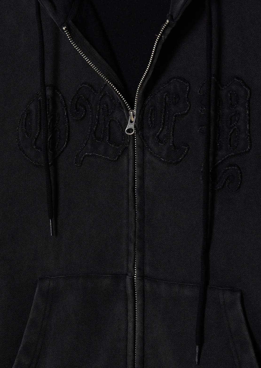 Obey Men's Gothic Zip Hood Dusty Black Limo