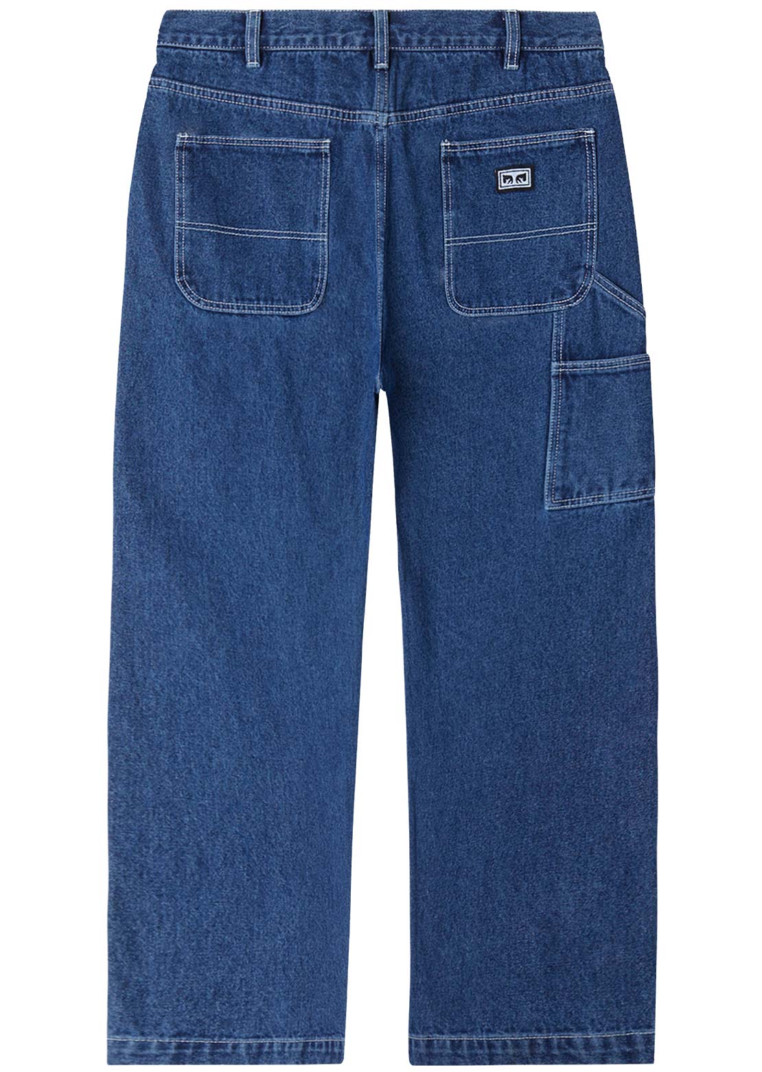 Obey Men's Hardwork Carpenter Denim Pant Stonewash Indigo