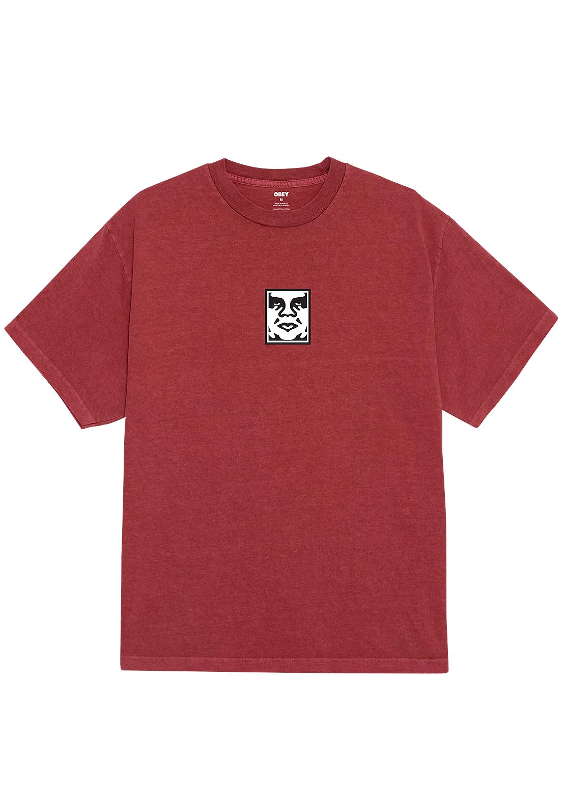 Obey Men's Icon Face HW T-Shirt Pigment Berry