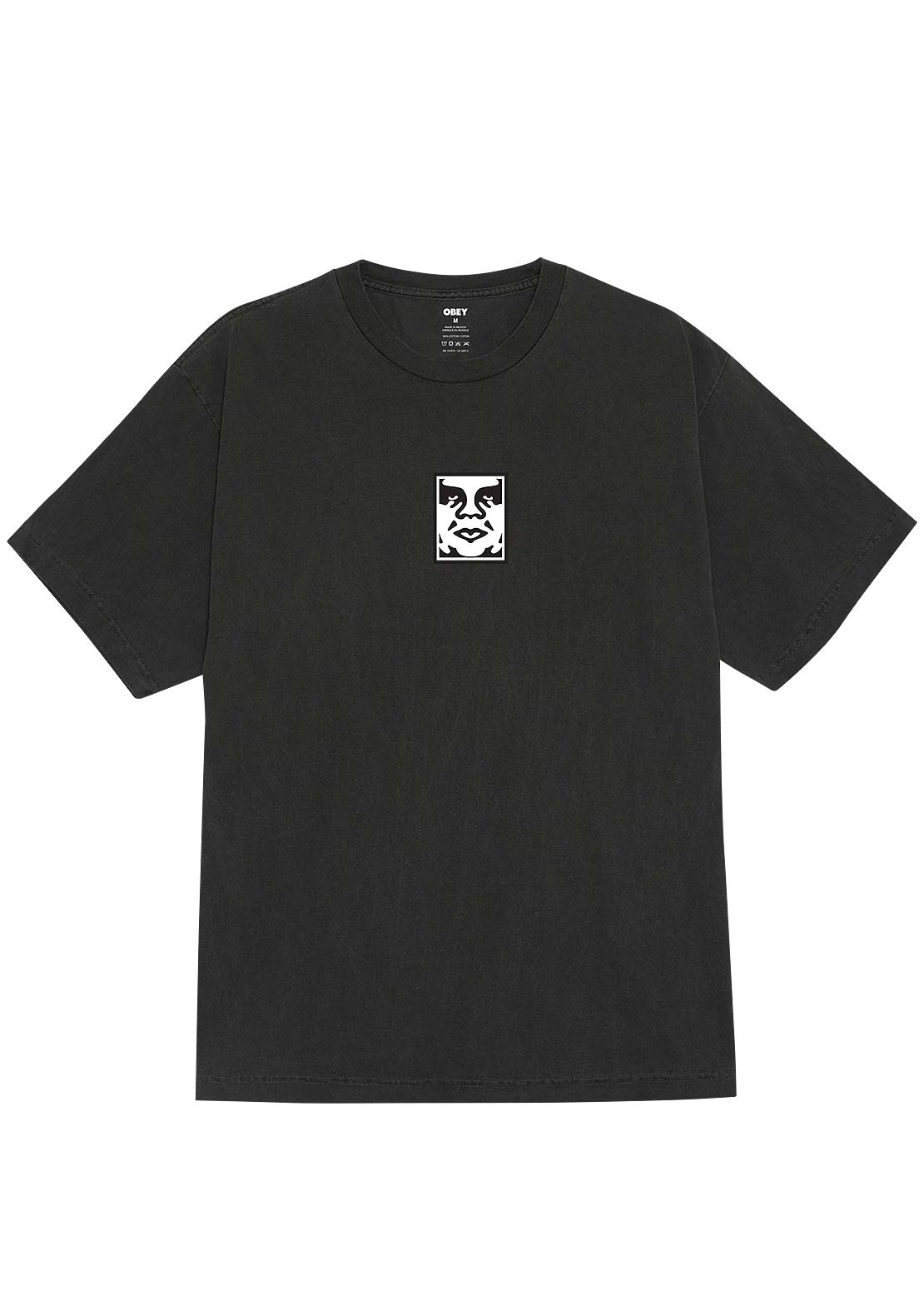 Obey Men's Icon Face HW T-Shirt Pigment Dusty Black