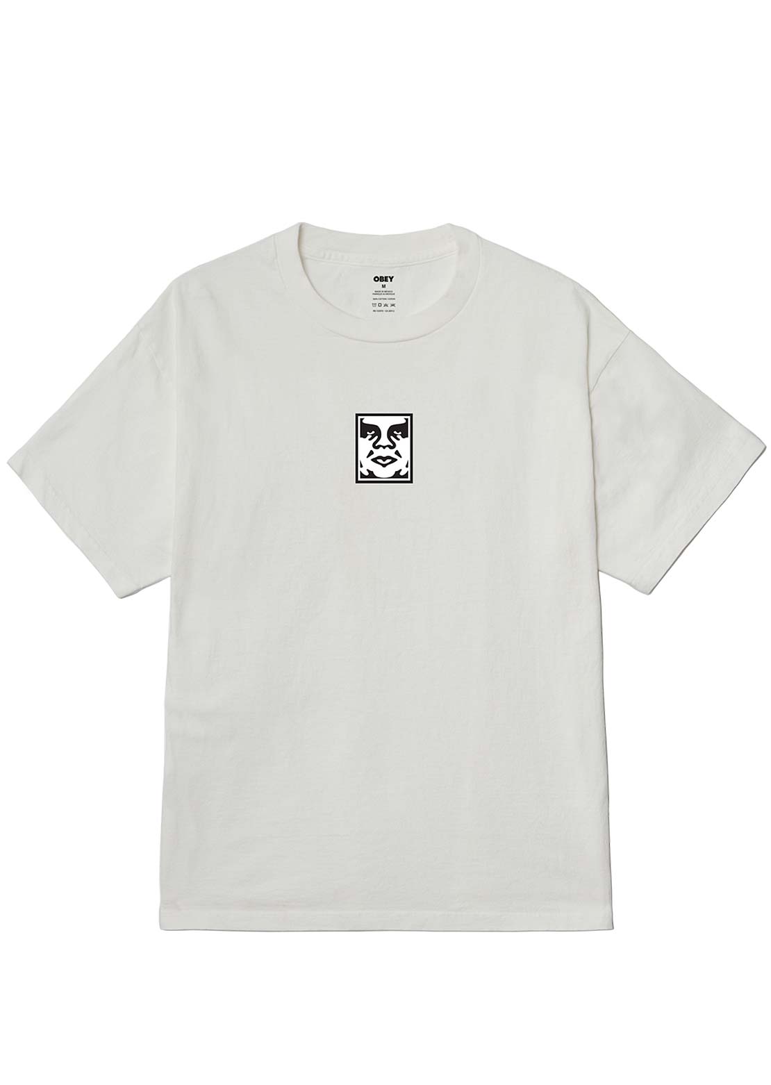 Obey Men&#39;s Icon Face Pigment Hw T-Shirt Pigment Vintage White