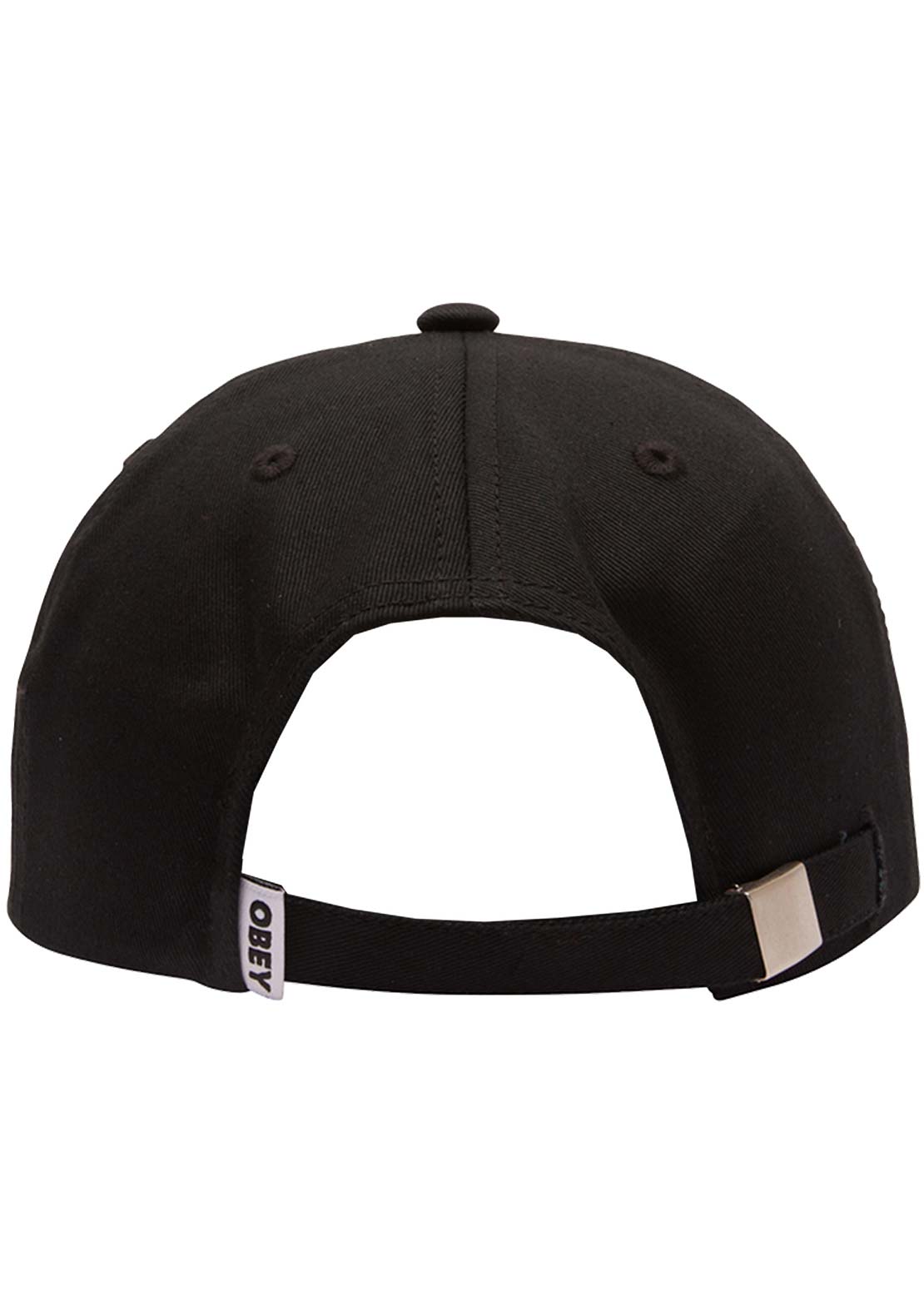 Obey Men's Icon Patch 6 Panel Strapback Black
