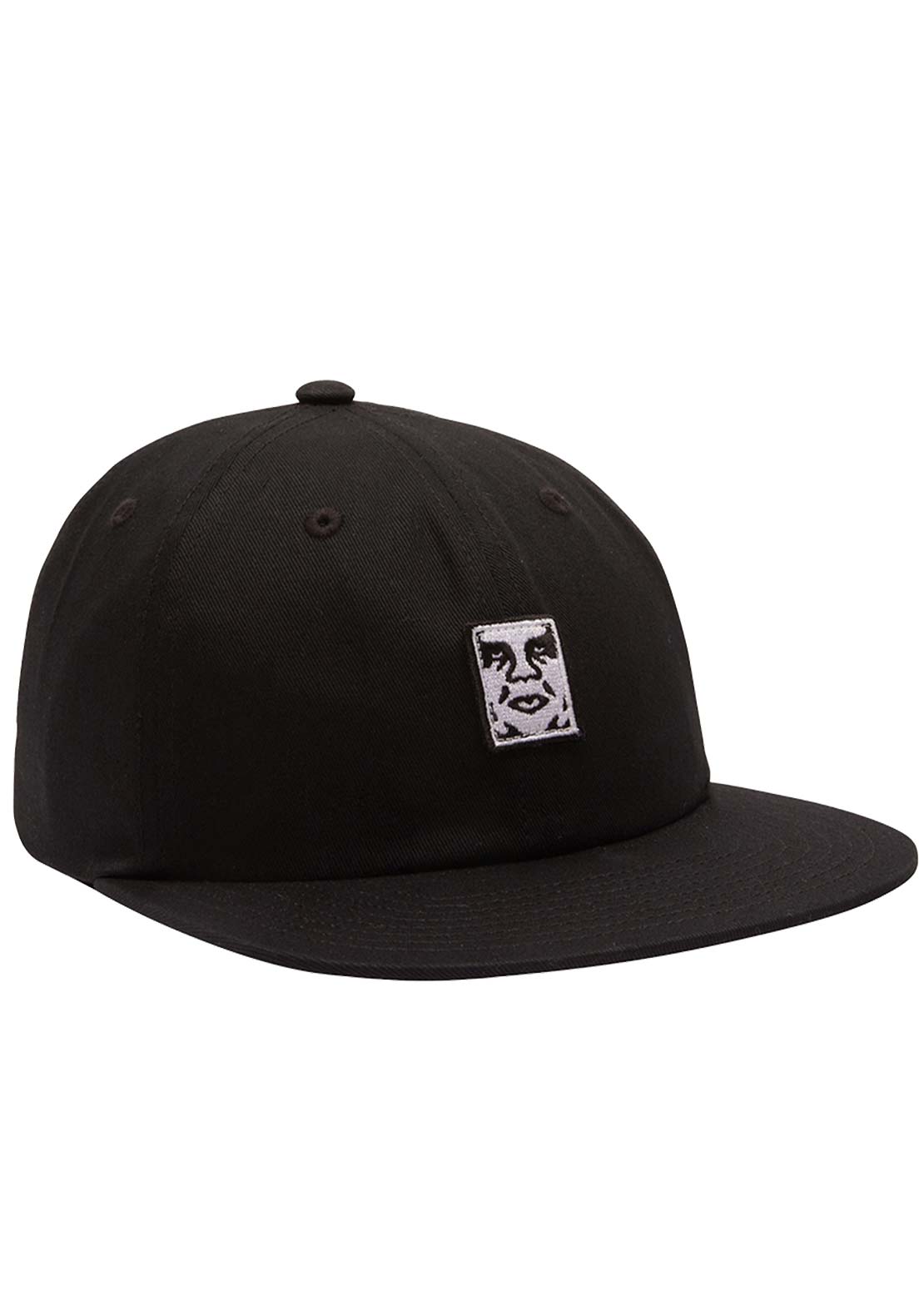 Obey Men's Icon Patch 6 Panel Strapback Black