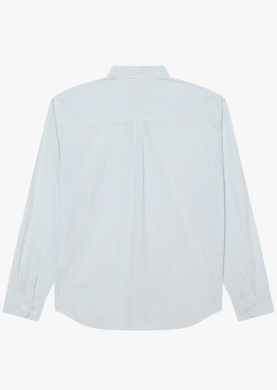 Obey Men's Isaac Woven Long Sleeve Button Up Shirt Sky Multi