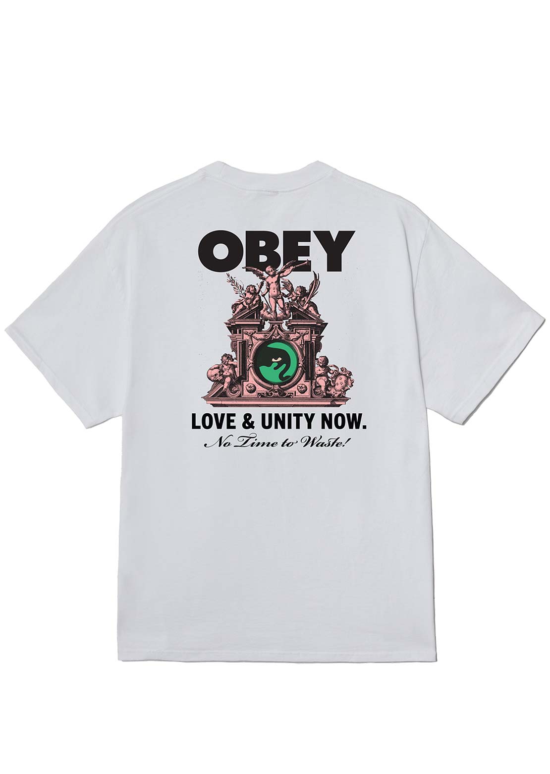 Obey Men&#39;s Love &amp; Unity Now T-Shirt White