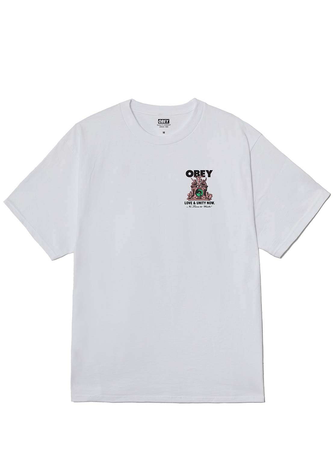 Obey Men&#39;s Love &amp; Unity Now T-Shirt White