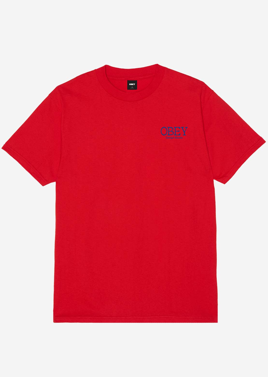 Obey Men's Lucky Cat T-Shirt Red