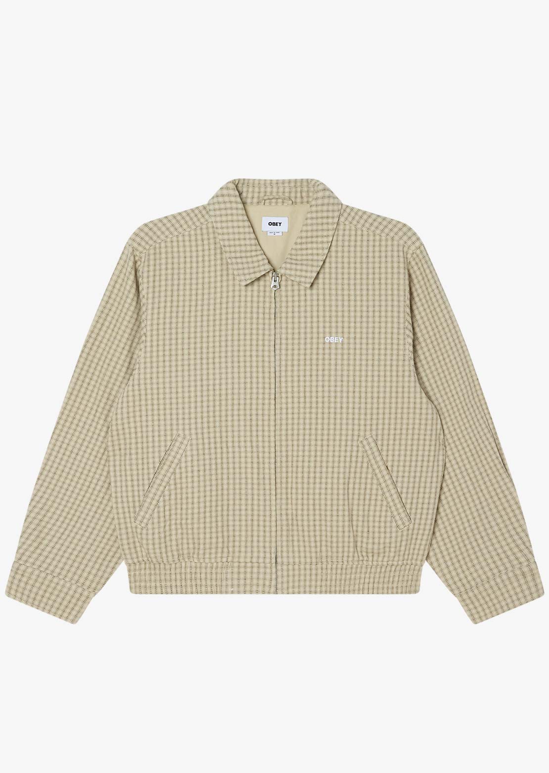 Obey Men's Luther Blouson Jacket Abbey Stone Multi