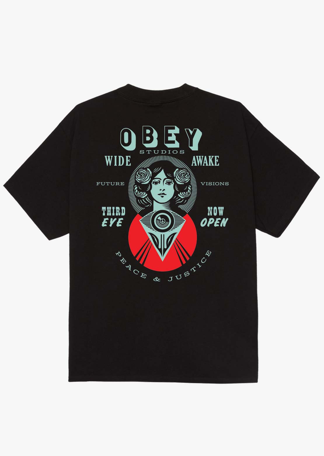 Obey Men's Make Art Third Eye T-Shirt Black