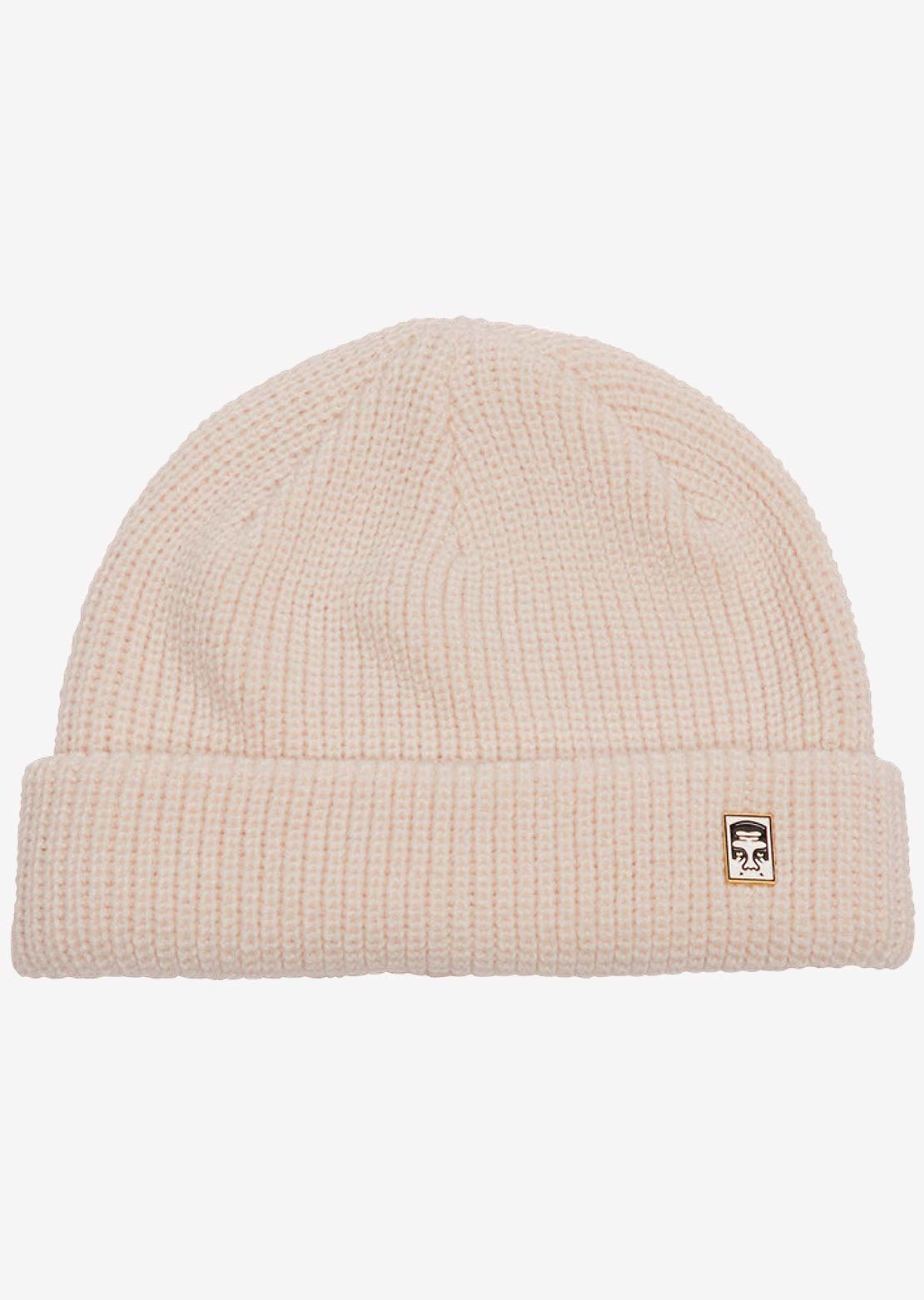 Obey Men's Micro Beanie Blanc de Blanc