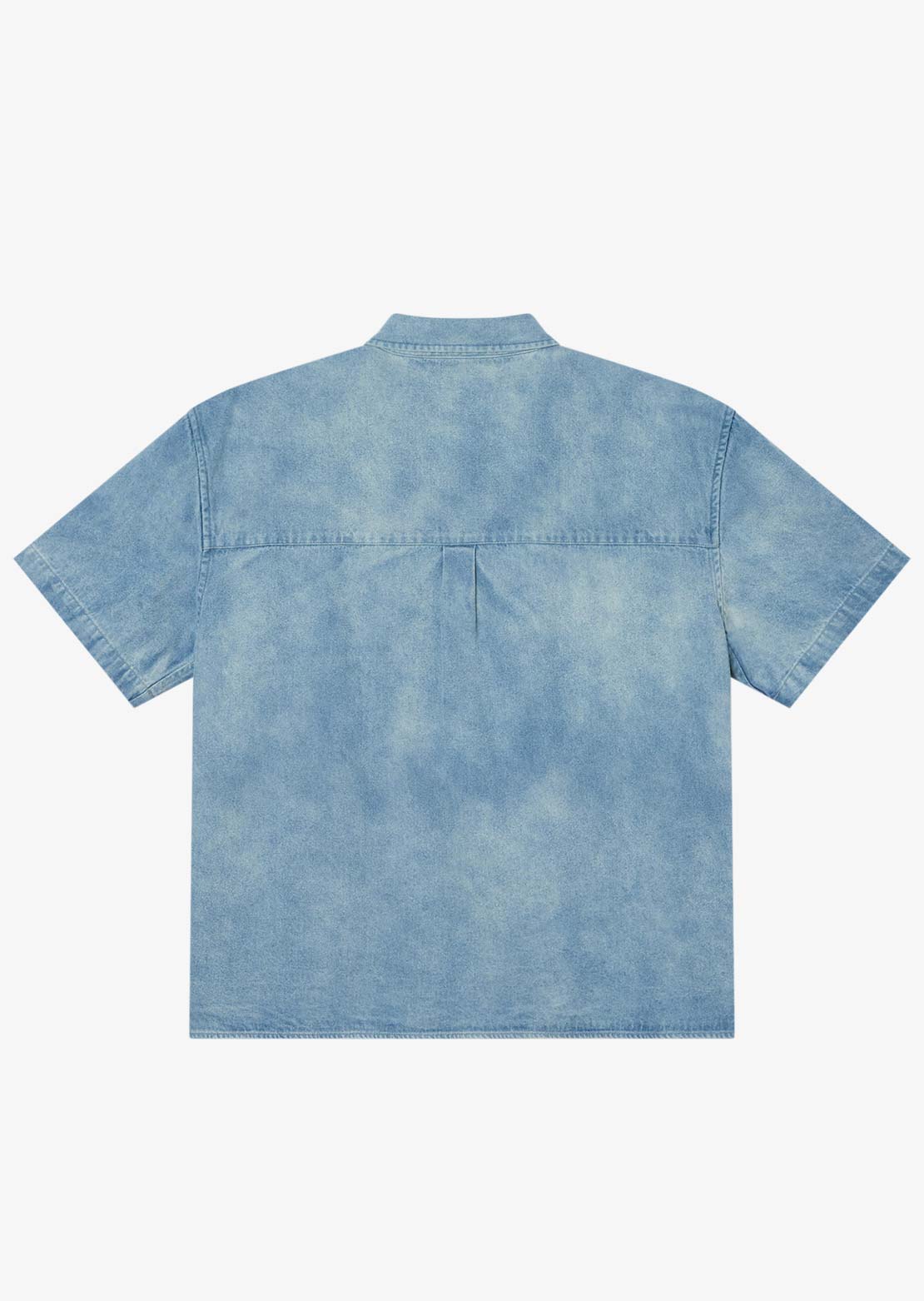 Obey Men's Owens Denim Button Up Shirt Bleached Indigo