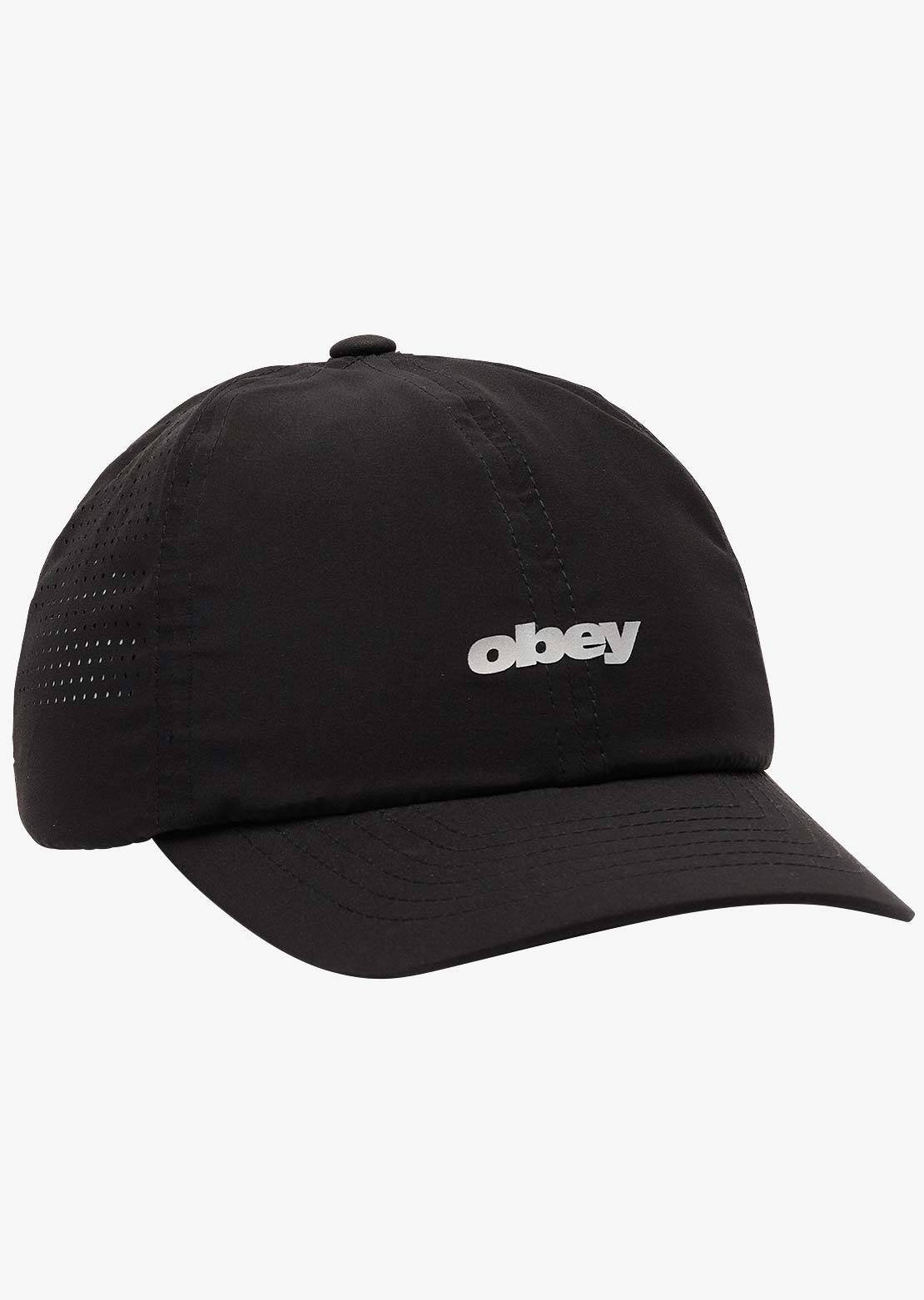 Obey Men's Pace 6 Panel Trail Cap Black