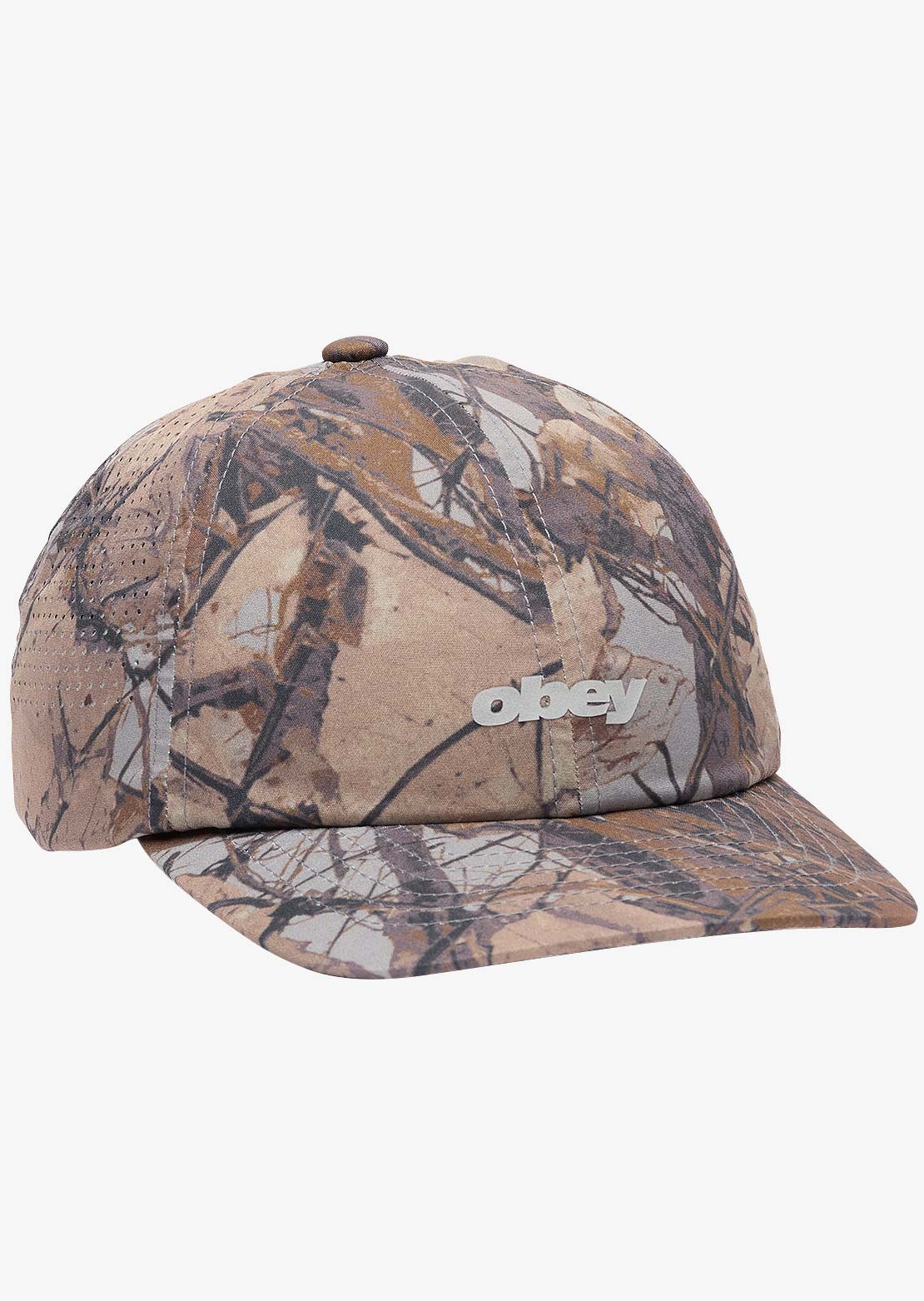 Obey Men's Pace 6 Panel Trail Cap Fence Camo Multi