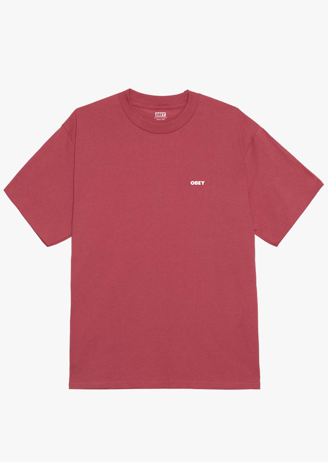 Obey Men's Peep Hole T-Shirt Mineral Red