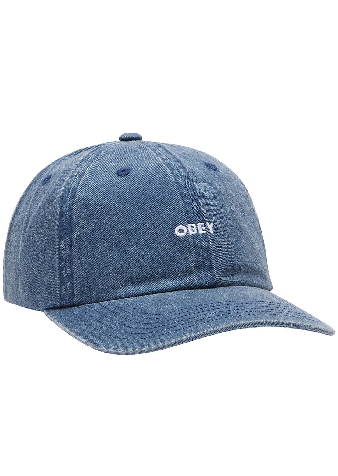 Obey Men's Pigment Bold 6 Panel Strapback Cap Pigment Navy