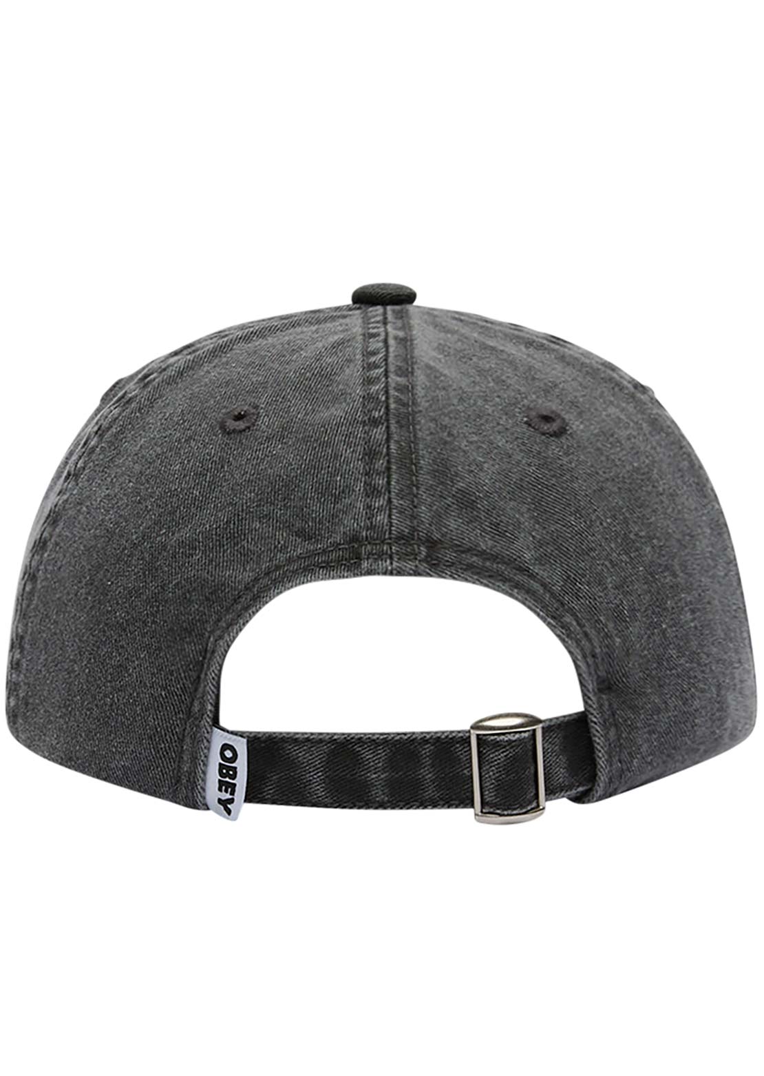 Obey Men&#39;s Pigment Bold 6 Panel Strapback Pigment Black