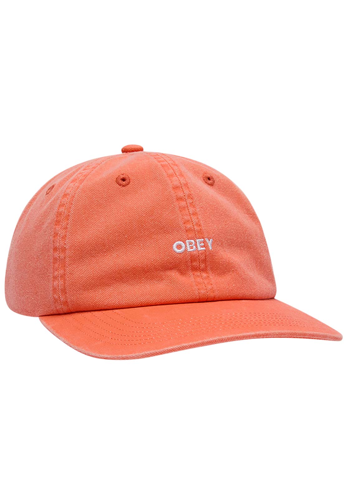 Obey Men&#39;s Pigment Bold 6 Panel Strapback Pigment Orange