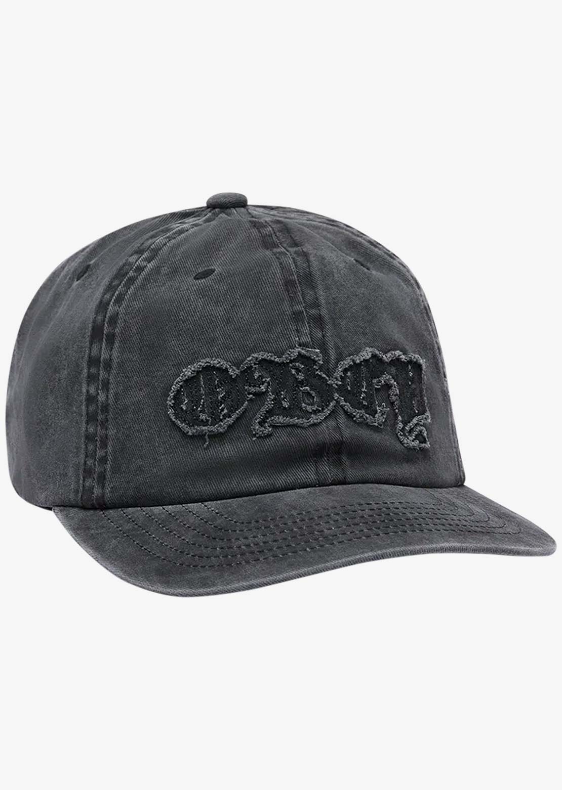 Obey Men's Pigment Static 6 Panel Velcro Back Cap Pigment Black