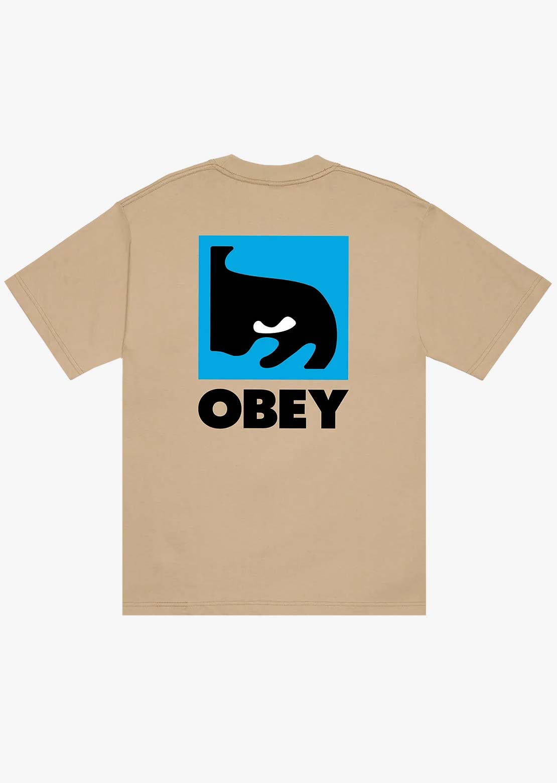 Obey Men's Quarter Eye Icon HW Box T-Shirt Sand