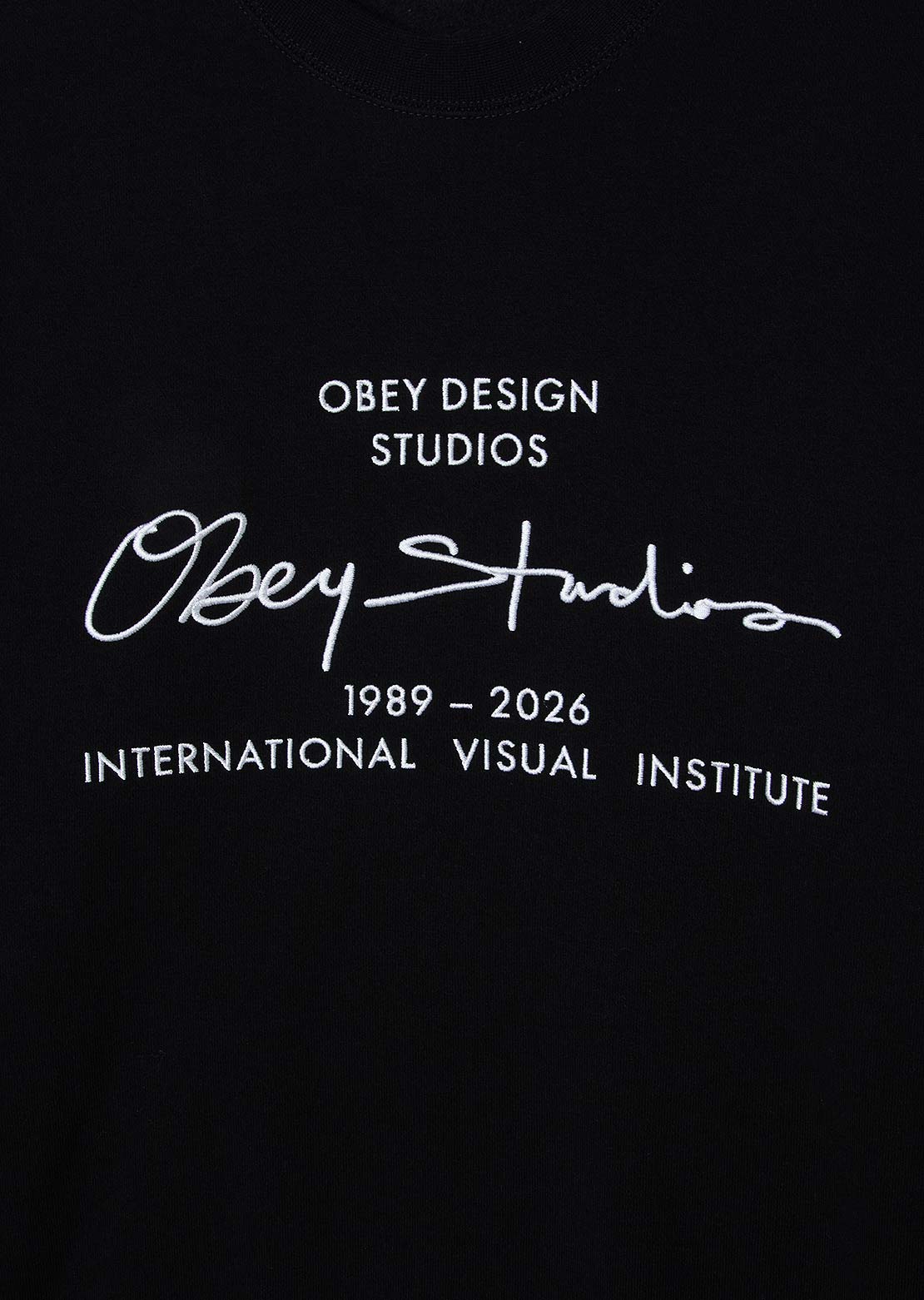 Obey Men's Signature Crew Sweatshirt Black