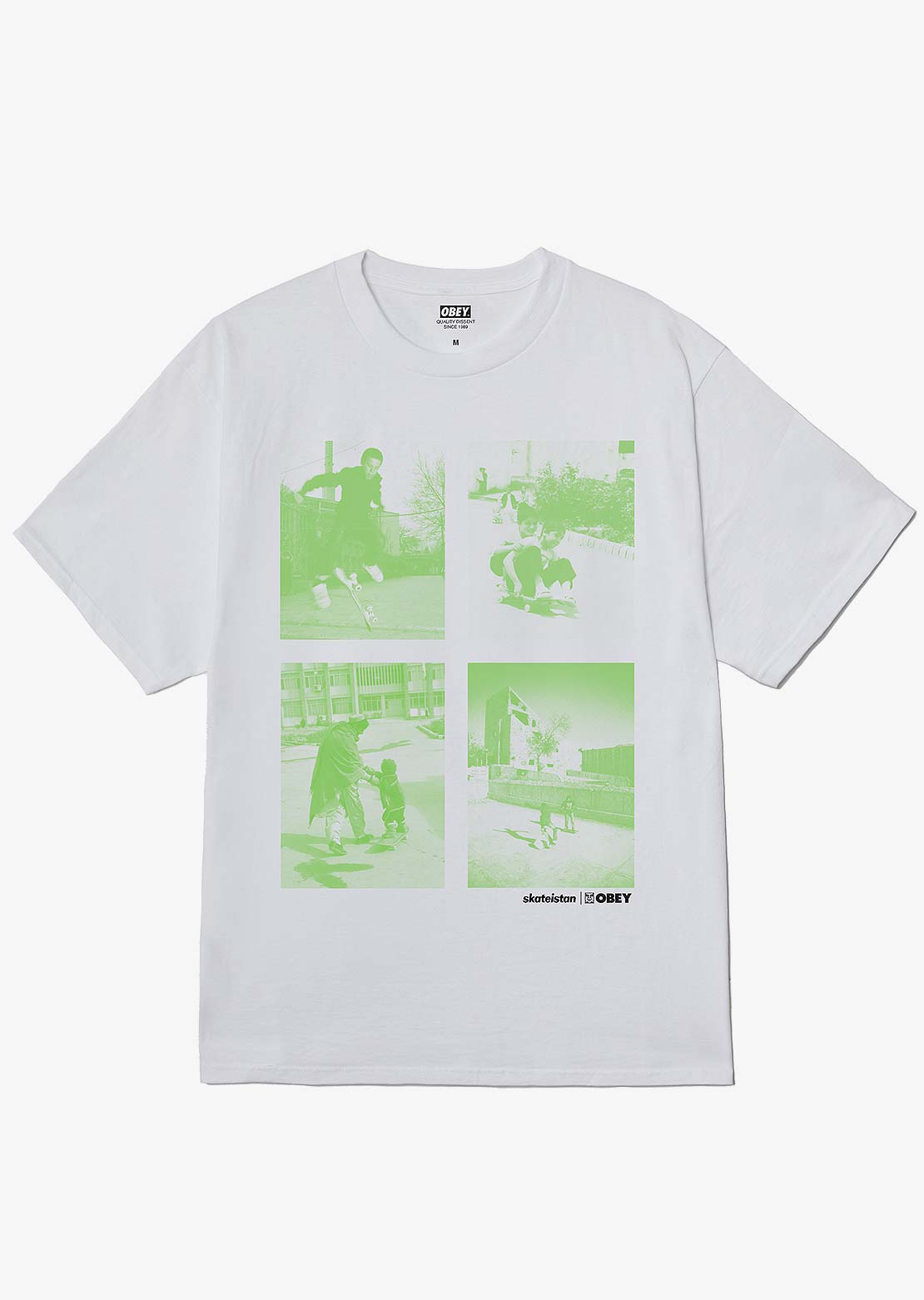 Obey Men's Skateistan Child Photo T-Shirt White