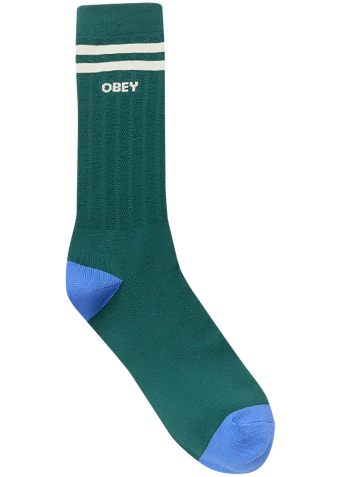 Obey Men&#39;s Soccer Socks Green/Unbleached