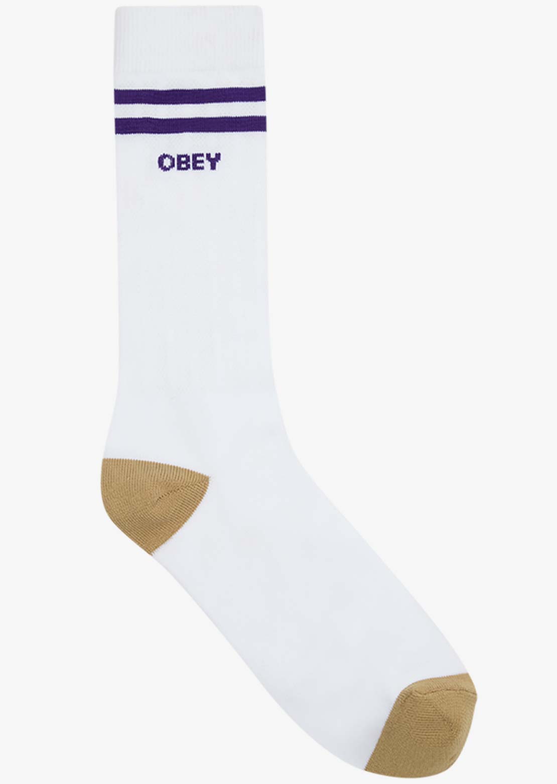 Obey Men's Soccer Socks White/Surf Blue