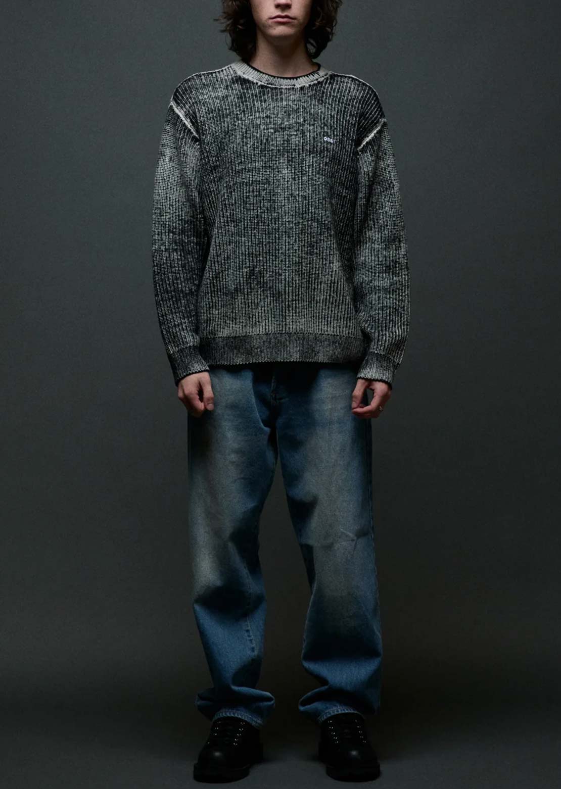 Obey Men's Spray Effect Sweater
