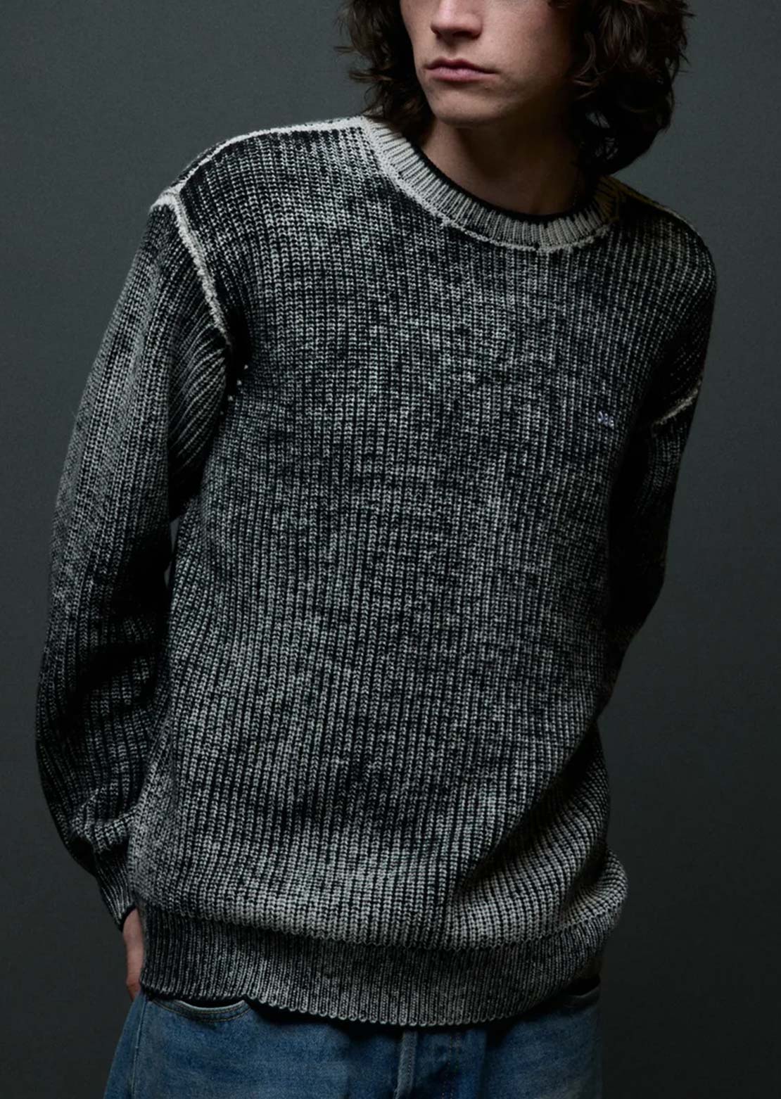Obey Men's Spray Effect Sweater