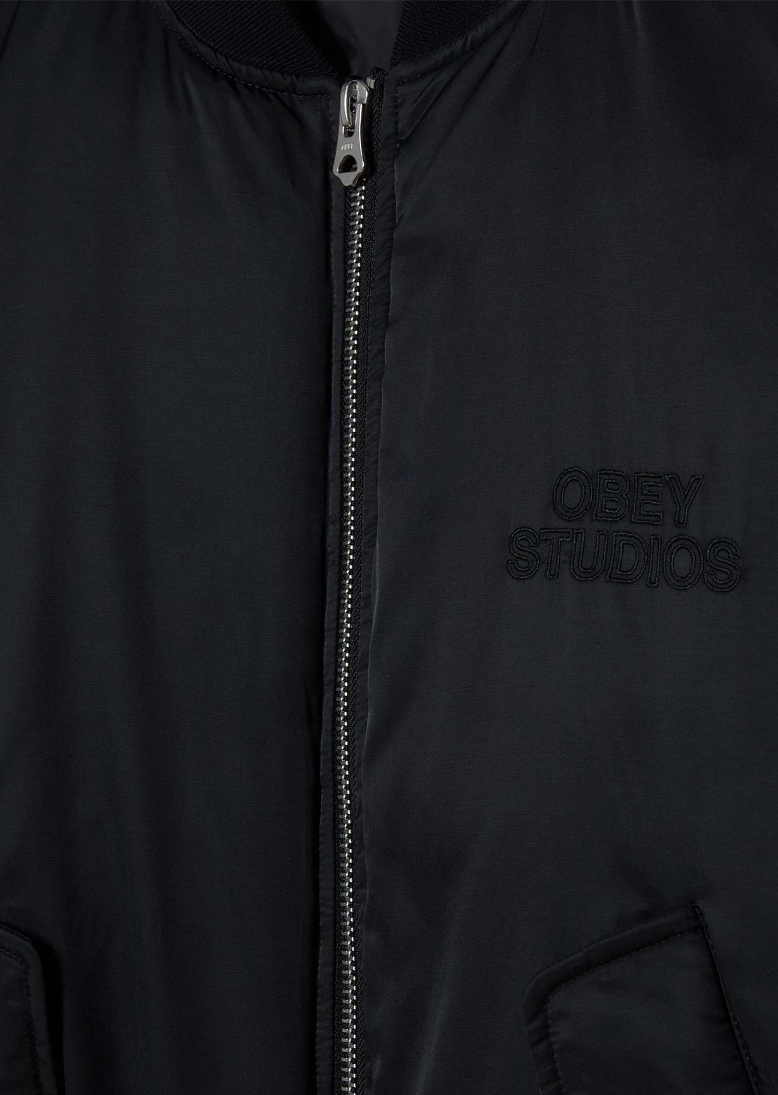 Obey Men's Studios MA-1 Bomber Jacket Black